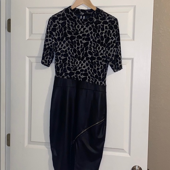 Dresses & Skirts - Black and white with silver flecks dress.